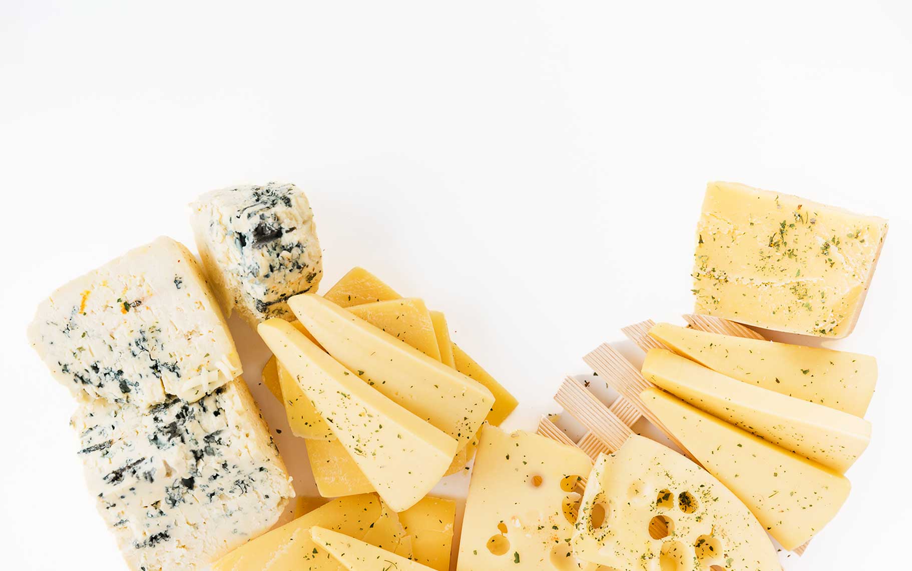 Imagen de diferentes tipos de queso